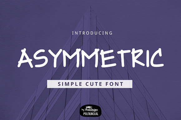Asymmetric Font preview 6