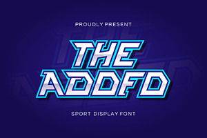 Adofo - Sports Diplay Font, a Sans Serif Font by Imoodev