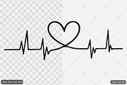 Heartbeat SVG PNG Design Bundle, an Illustration by Actual Pixel (Thumbnail 8 of 12)
