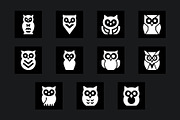 35 Owl Icon Pack, an Animal Illustration by Vectorium Studio (Thumbnail 6 of 6)