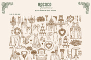 Rococo Aesthetics Vintage Vector Set, an Object Illustration by VerAna (Thumbnail 11 of 17)