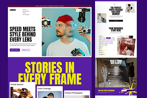 Lumivue - Studio Creative Agency, an UI Kit Template by Sans Design