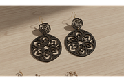 Flower Earrings Vector Set, a Graphic by hafijul (Thumbnail 5 of 11)