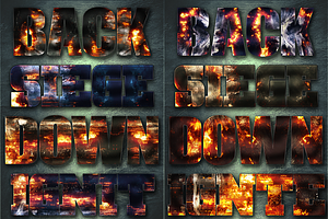 32 Extreme War Layer Styles Bundle 2