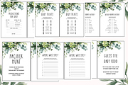 Green leaves baby shower Games, a Presentation Template by CELEBRATE LIFE (Thumbnail 6 of 7)