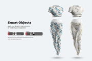 5 3D Sports Leggings and Top Mockups, a Shirt Mockup by Grow Design Craft Studio (Thumbnail 4 of 7)