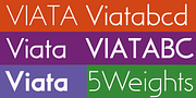 Viata, a Sans Serif Font by Wiescher-Design (Thumbnail 5 of 6)