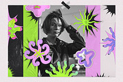 Wavy Flora - Flowers and Shapes, a Decorative Illustration by Leila Divine (Thumbnail 4 of 15)