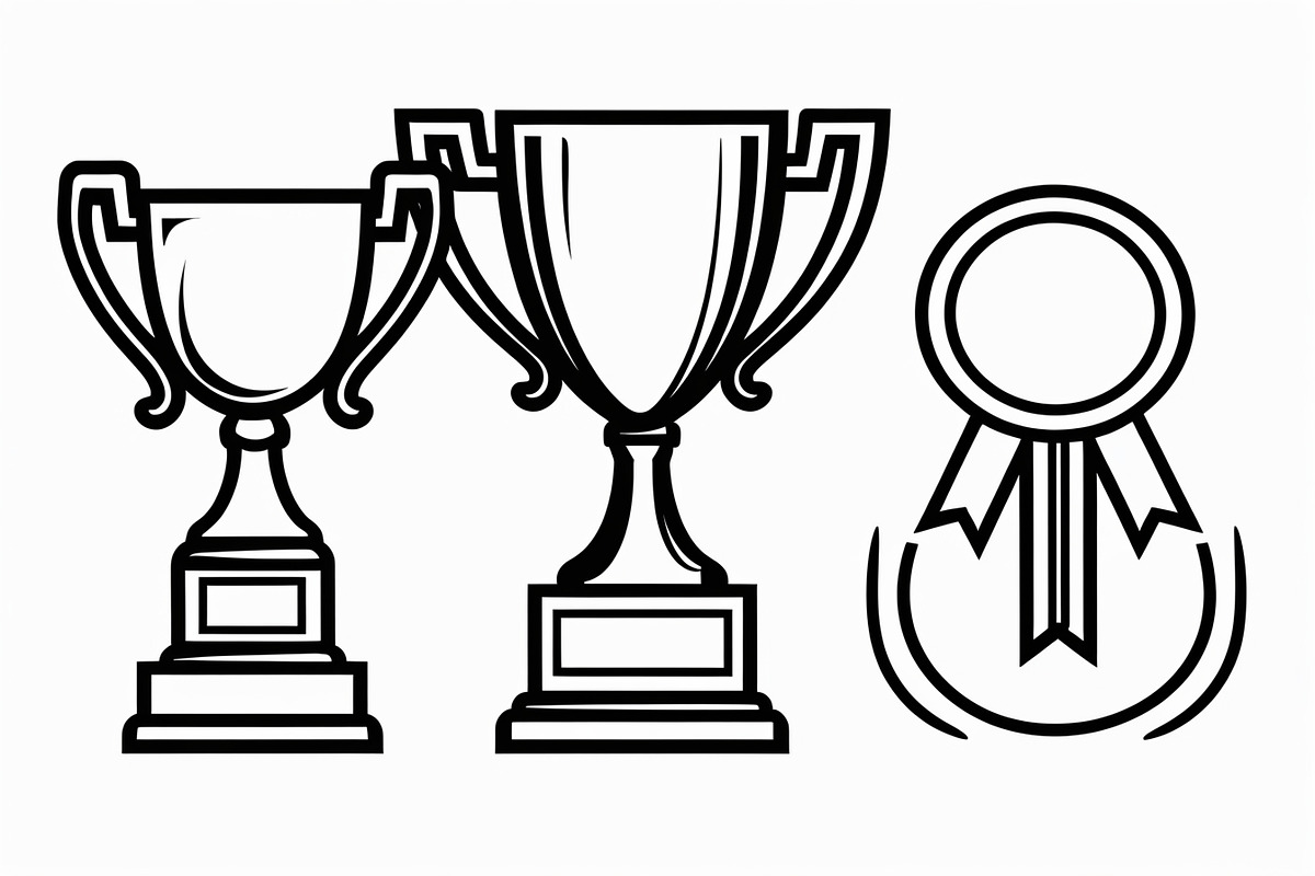 Trophy and Prize Icon Bundle, an Illustration by BIPLOB EXPERT (Photo 5 of 7)