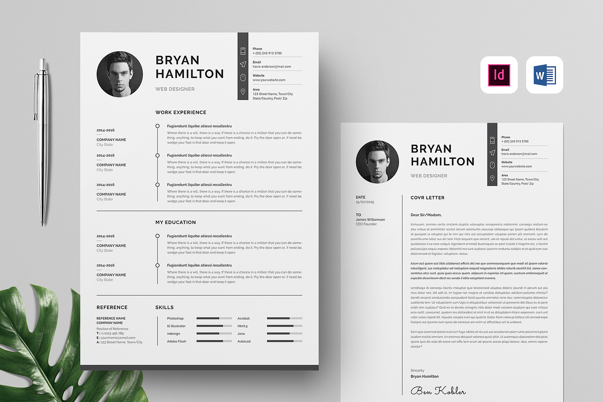Resume/CV, a Resume Template by Brochure-Market (Photo 1 of 3)