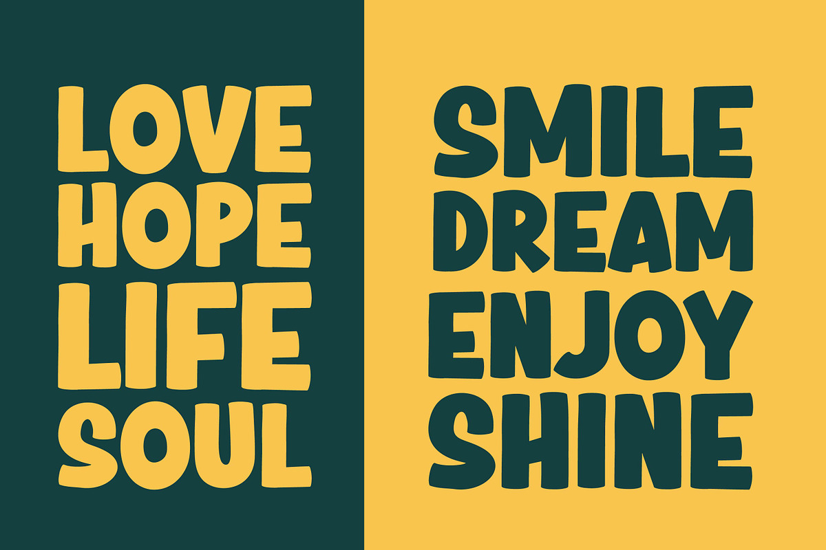 Cheroky - Bold Fun Display Font, a Font by Gumrega Studio (Photo 3 of 8)