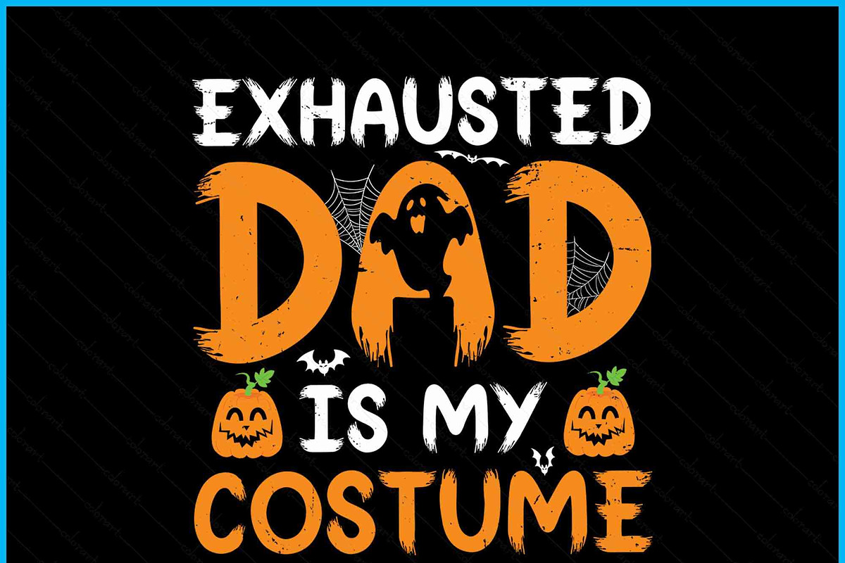 Exhausted Dad Halloween SVG, an Object Graphic by Creativeusart (Photo 2 of 4)