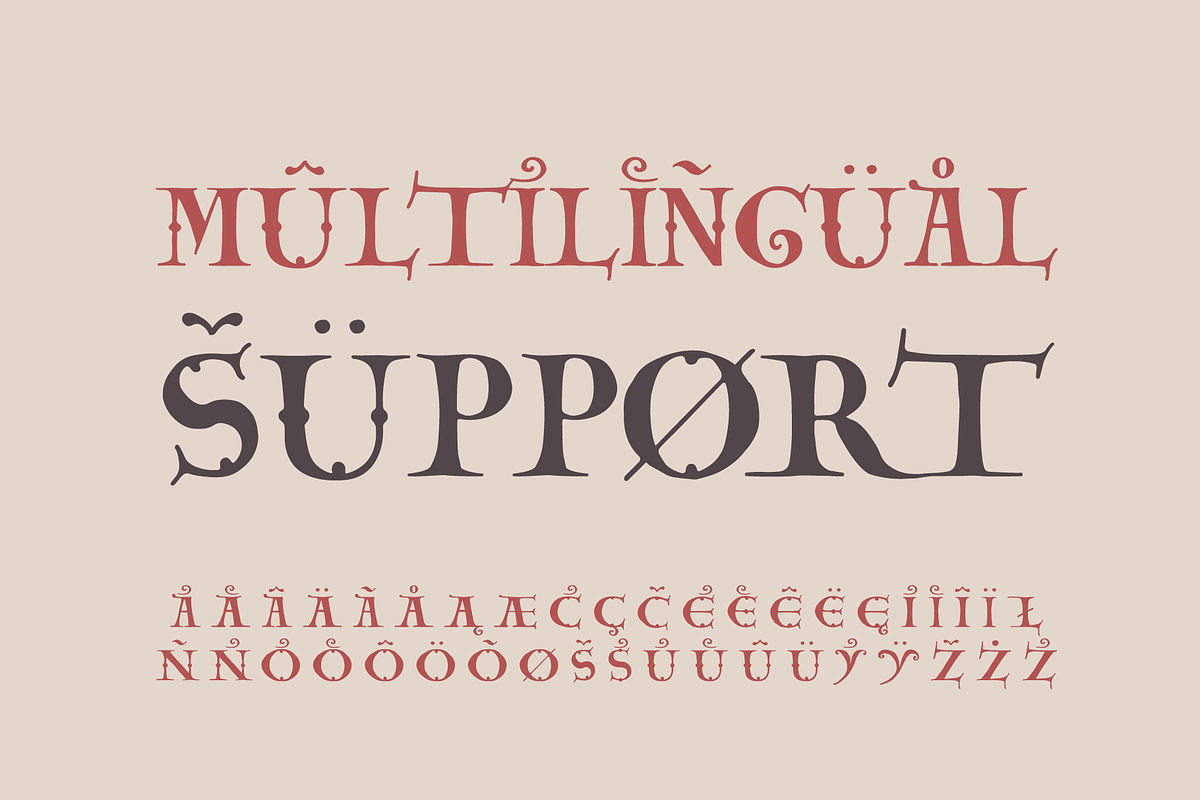 Carolingian Majuscule medieval font, a Serif Font by kaer_shop (Photo 8 of 11)