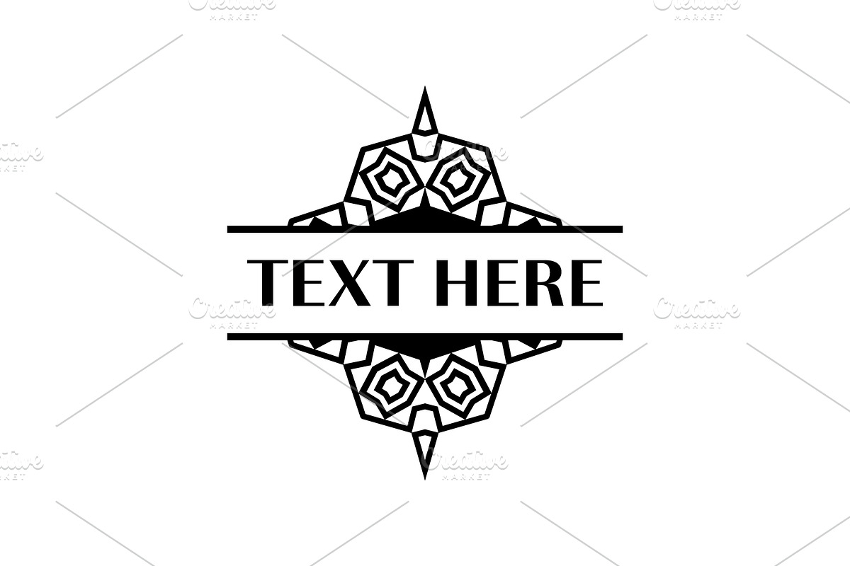 Vintage Tribal Frame Design for logo, a Branding & Logo Template by Rasagama Studio