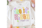 Floral Jesus Easter Patchwork Png, an Illustration by Designking (Thumbnail 4 of 6)
