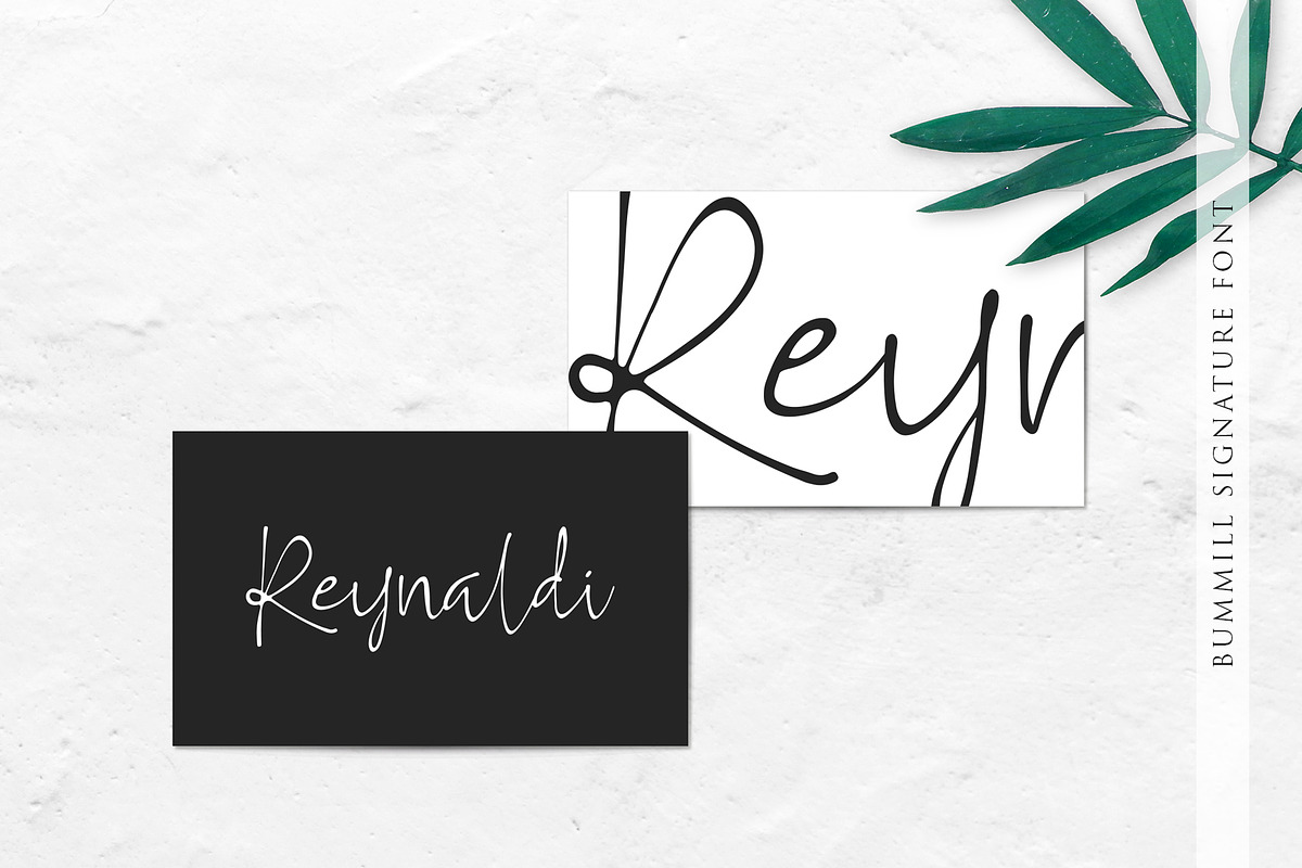 Bummill Signature Font preview 6