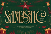 Santastic - Elegant Christmas Serif, a Serif Font by Burntilldead (Thumbnail 1 of 12)