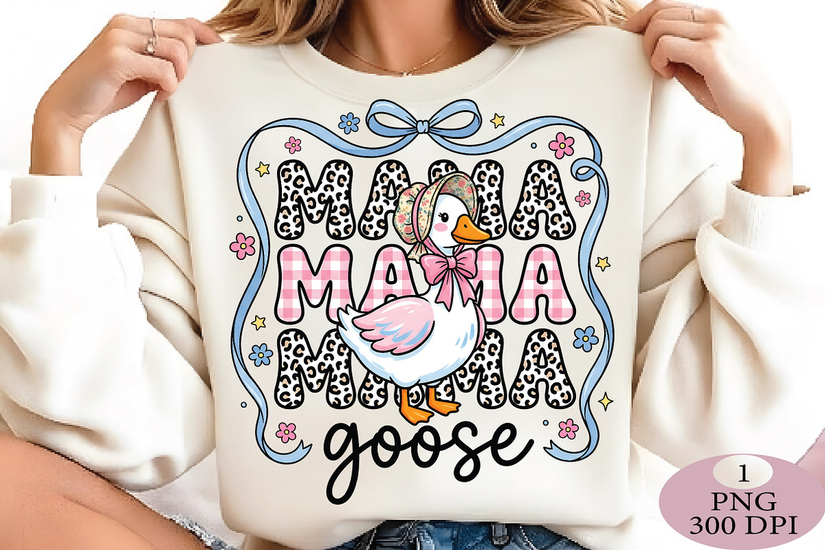 Floral Mama Goose Png, Mama Goose, an Illustration by Daily.Designs (Photo 4 of 5)