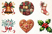Christmas  Clipart, an Illustration by DreamCafeArt (Thumbnail 2 of 6)