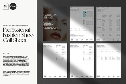 Fashion Call Sheet Template
