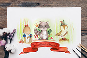 Woodland Animals, an Animal Illustration by artemyst (Thumbnail 1 of 3)