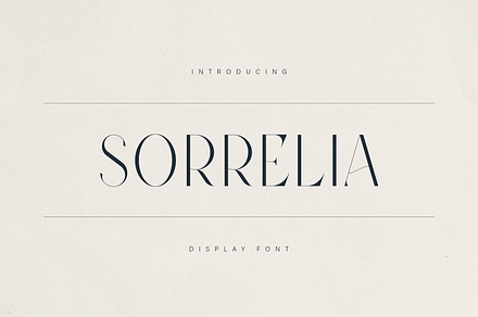 Sorrelia – Elegant Display Serif