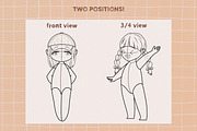 Procreate Chibi Stamps, a Brush Add-On by SmuffizStudio (Thumbnail 3 of 5)