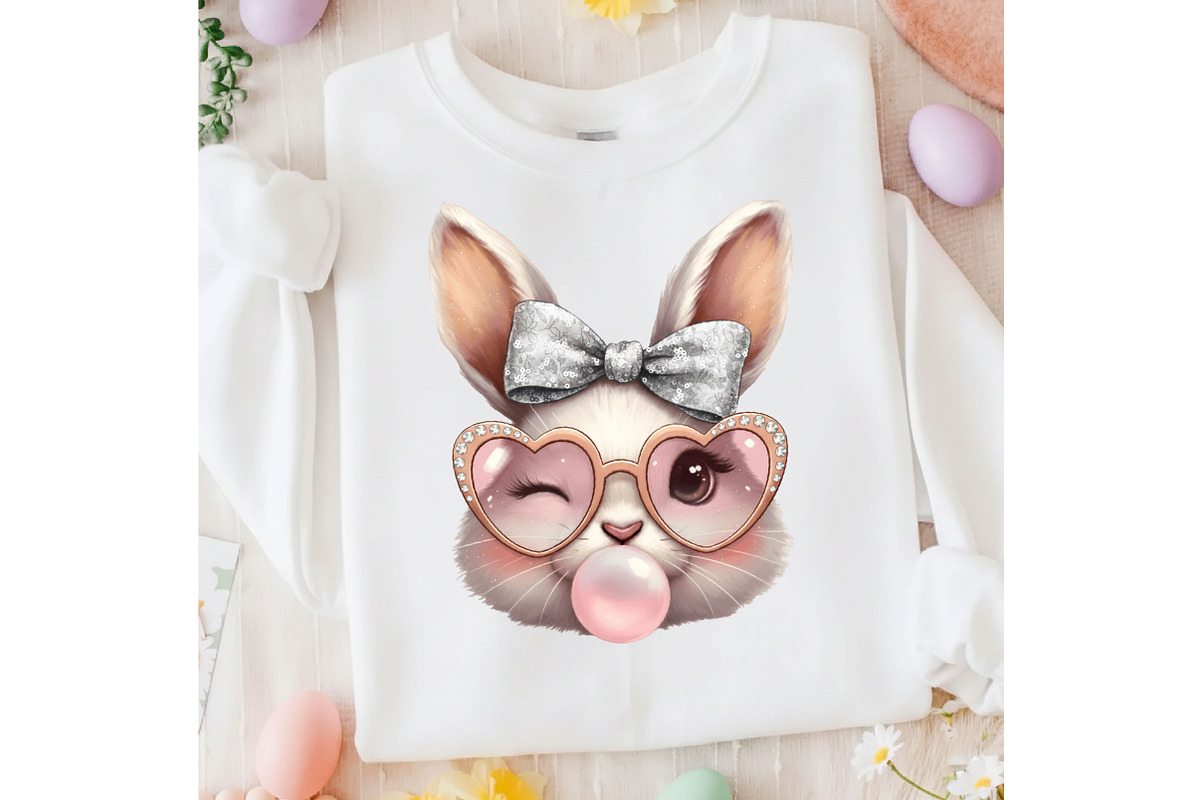 Leopard Easter Bubblegum Bunny Png, an Illustration by Designking (Photo 5 of 6)