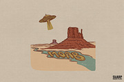 MOAB Utah Vintage Desert Ufo Alien, an Object Graphic by SharpMarketplace (Thumbnail 1 of 5)