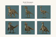 Funny Dinosaur Clip Art, Set of 20, an Animal Illustration by LanternkinStudio (Thumbnail 8 of 13)