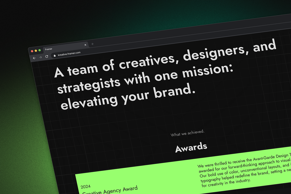 Kreative - Framer Website Template, a Templates & Theme by SpaceShop (Photo 3 of 4)