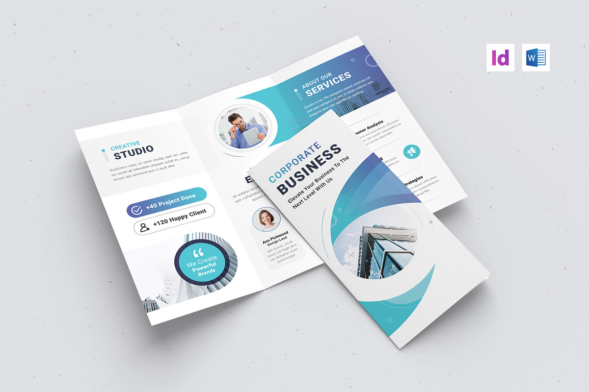 Business Tri-Fold Brochure Template, a Brochure Template by Creativity-Design (Photo 1 of 4)