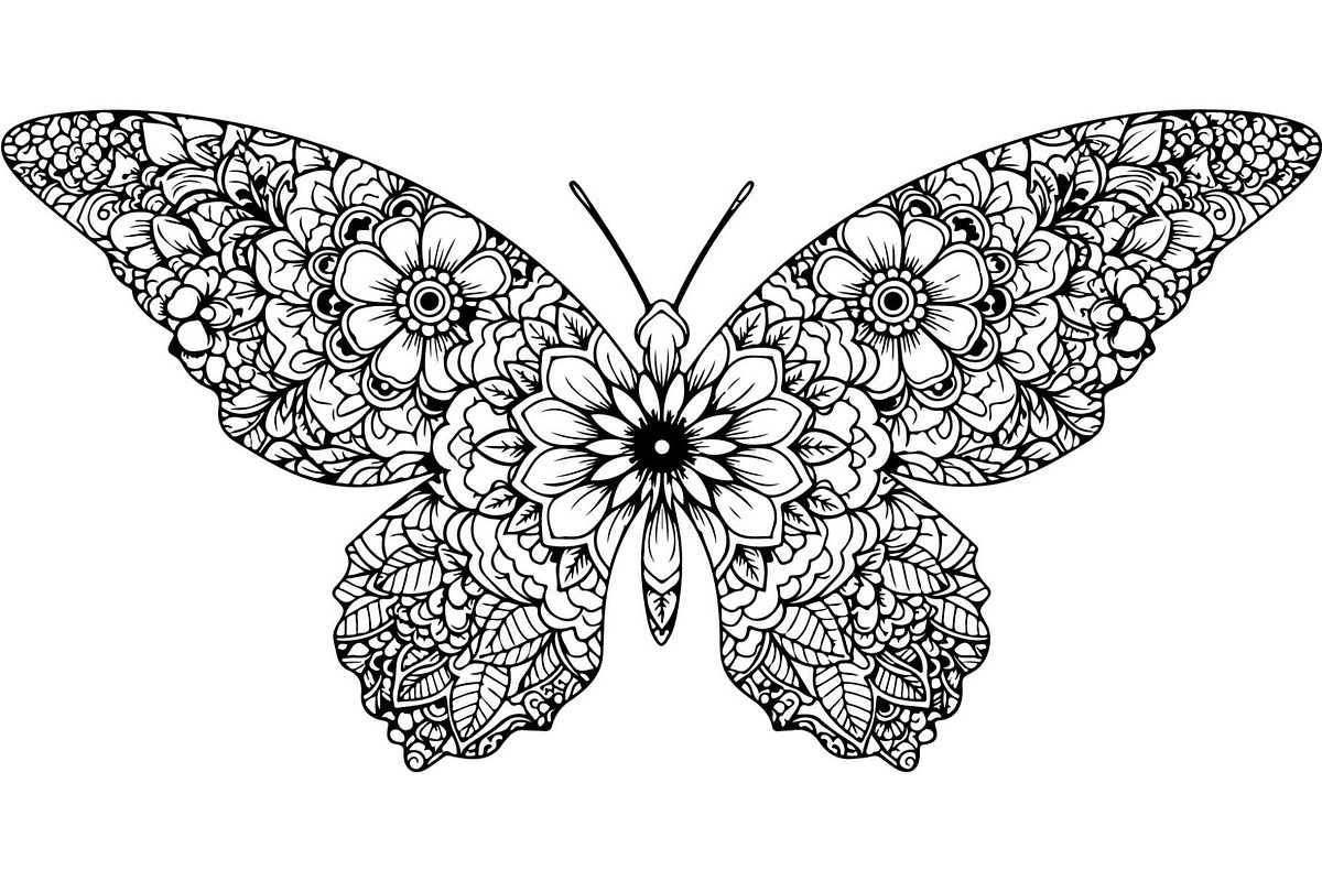 Butterfly Silhouette Bundle, a Decorative Illustration by Designer_Momina (Photo 17 of 20)