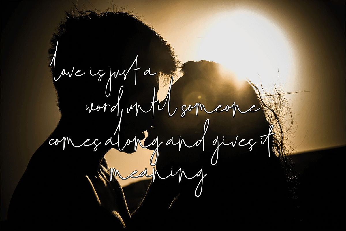 Julian Thomas, a Script Font by Letter-P (Photo 7 of 7)