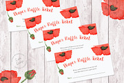 Watercolor Poppy Baby Shower Set, an Invitation Template by Love Design (Thumbnail 4 of 5)