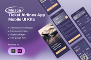 Mosca - Ticket Airlines App, an App Template by Panen Creative (Thumbnail 1 of 3)