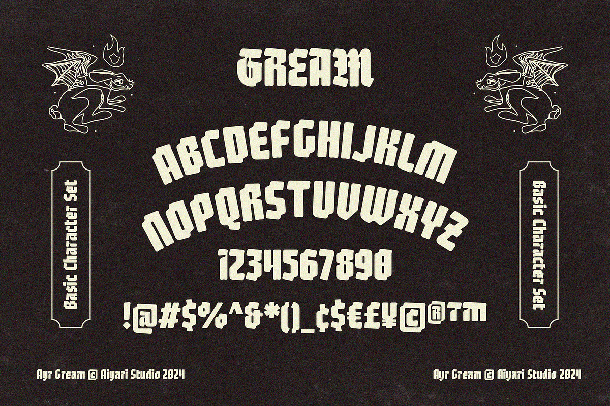 Gream Font Family, a Blackletter Font by Aiyari (Photo 2 of 10)