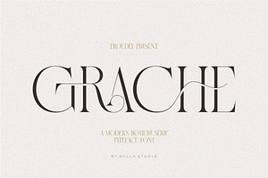 Grache Modern Ligature Serif Typefac, a Serif Font by Dylla_studio
