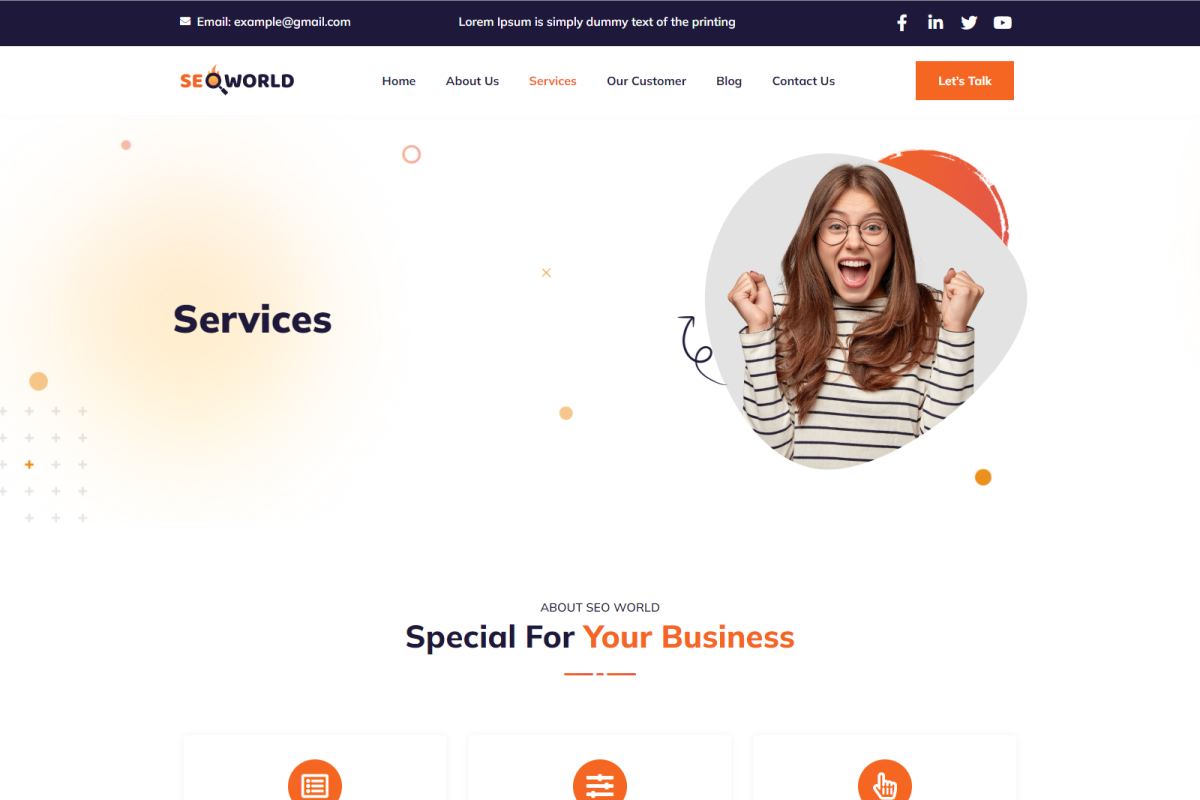 SEO World Elementor Kit, a WordPress Template by Techeshta Solutions (Photo 4 of 6)