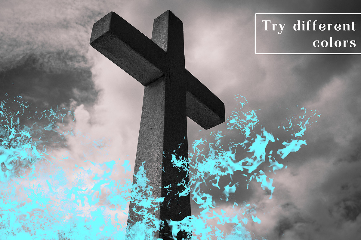 Fire Photoshop Brushes, a Brush Add-On by Freezerondigital (Photo 9 of 11)