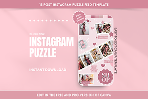 Blush Pink Instagram Puzzle