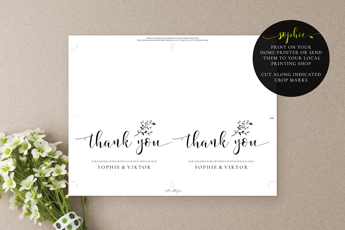 Wedding Thank You Card, Sophie, an Invitation Template by Alice Bluefox (Photo 6 of 7)