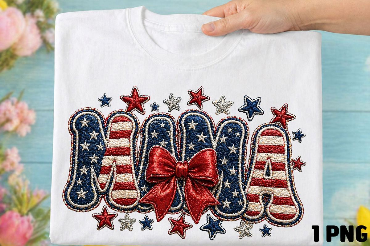 American Mama PNG, 4th of July PNG, an Illustration by DreamCafeArt (Photo 4 of 5)