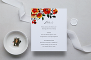 Floral Wedding Invitation Template, an Invitation Template by ForeverPrint (Thumbnail 3 of 6)