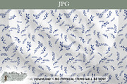 Blue Fern Toile Seamless Pattern, an Object Illustration by Willow Paige Farms (Thumbnail 1 of 8)