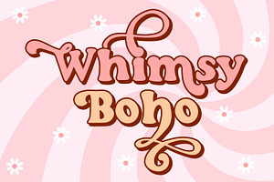 Whimsy Boho - A Retro Font