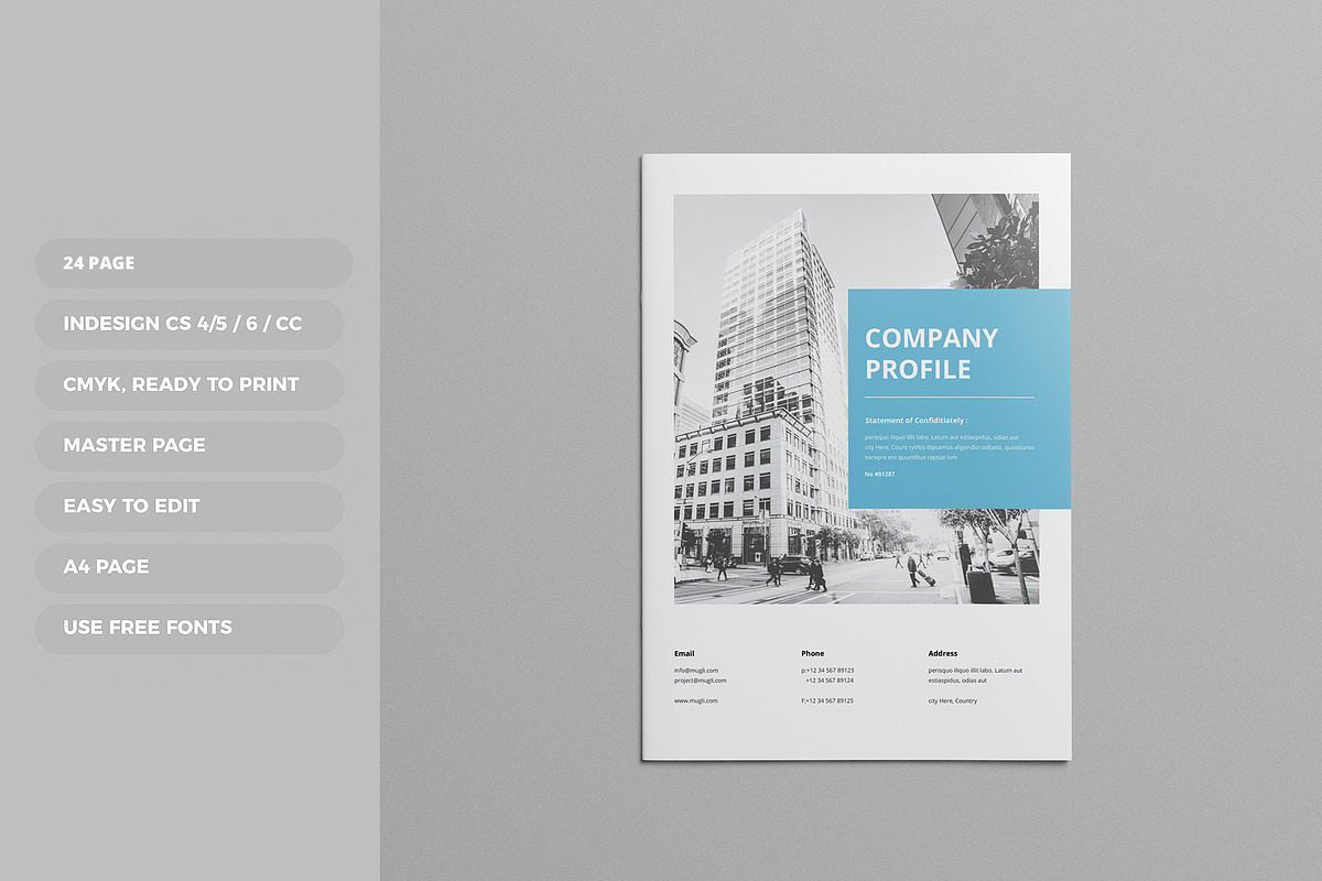 Company profile, a Brochure Template by Tanber Hossen (Photo 1 of 13)