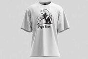 Papa Bear & Cub Embroidery File Cute, an Illustration by Moss Rose (Thumbnail 2 of 3)