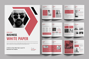 White Paper Layout Design Template, a Brochure Template by ContestDesign