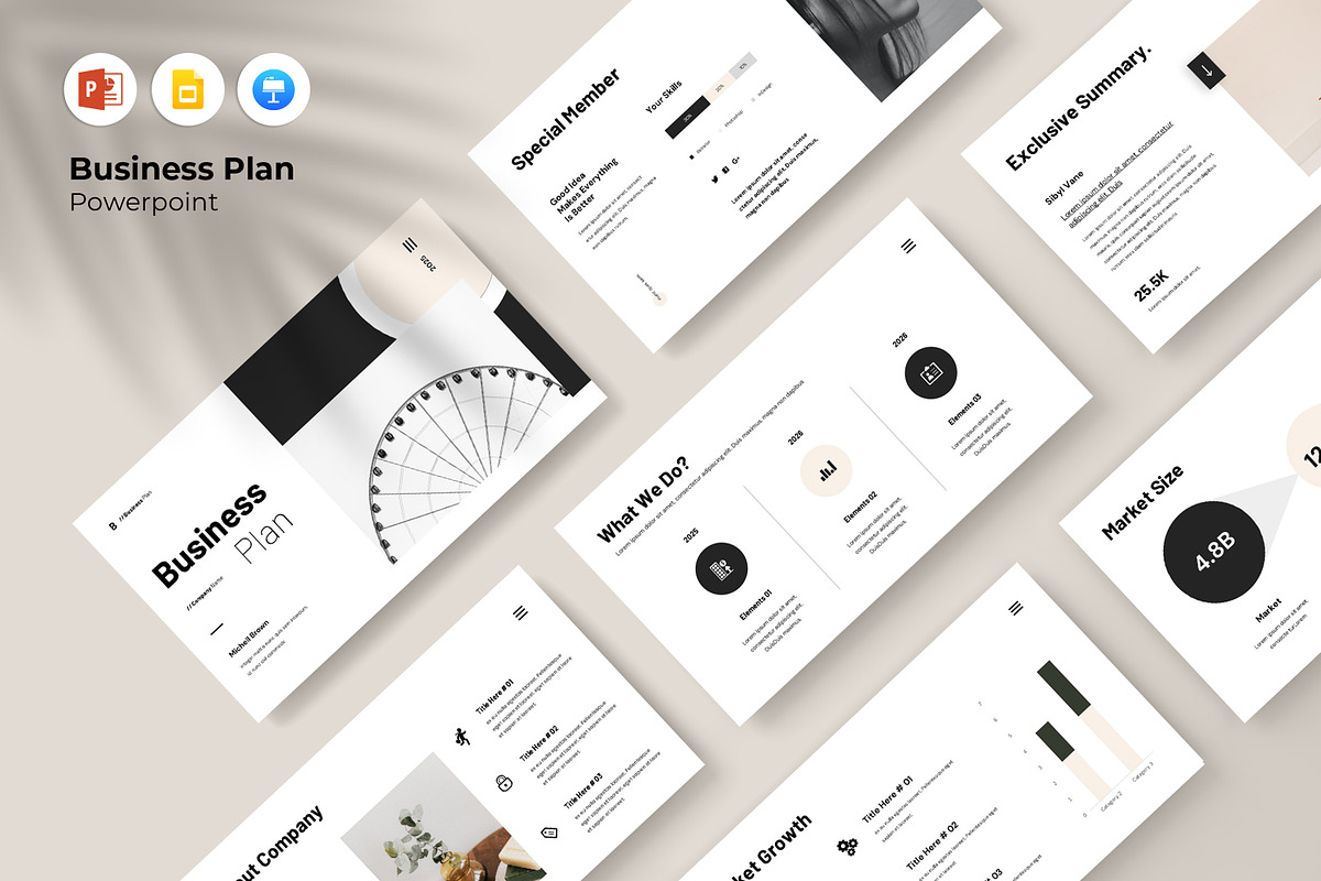 Business Plan Presentation Template, a Presentation Template by Dream-Lab (Photo 1 of 7)